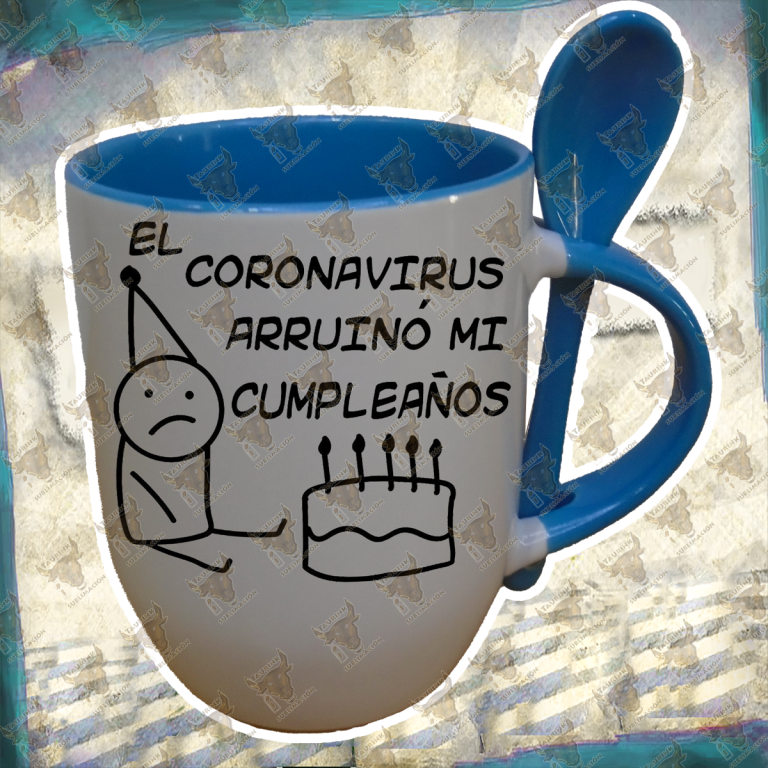 Taza personalizada con cuchara